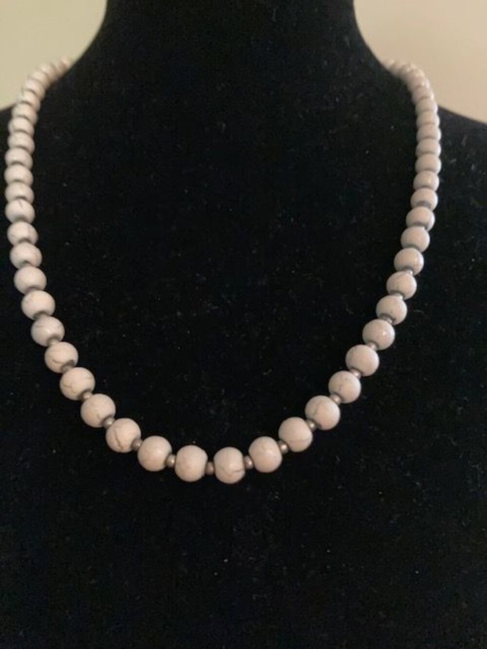 White Beaded Necklace